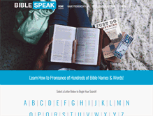 Tablet Screenshot of biblespeak.org